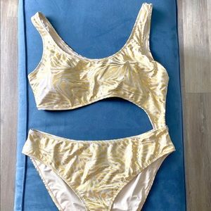 Forever 21 + Printed One Piece Bathing Suit